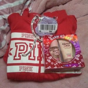 Victoria's Secret PINK Sherpa Onesie & Freebies